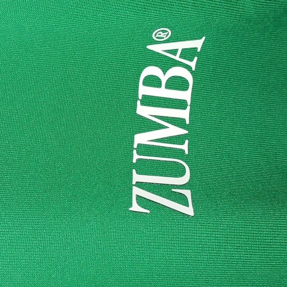 Zara Womens Emerald Green Joggers with Stripes - Picture 2 of 4